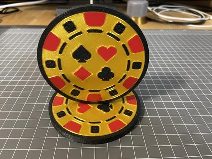 casino chip mmu muddymaker  3d print model - Mito3D