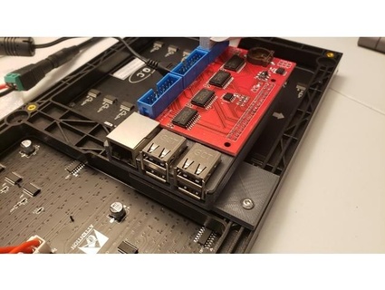 p5 led matrix panel raspberry pi case dehart007 3d print model - Mito3D