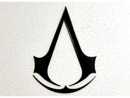 assassin's creed logo wall decoration zvedak 3d print model - Mito3D