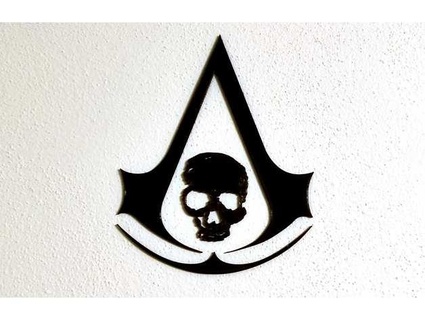 assassin's creed black flag logo wall decoration zvedak 3d print model - Mito3D