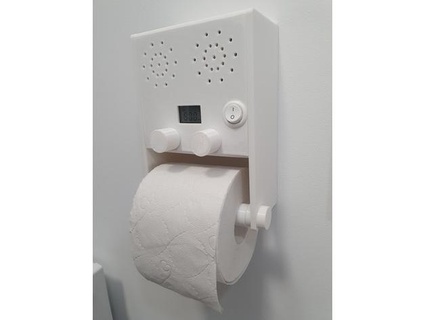 radio toilet paper holder ansisliepkalns 3d print model - Mito3D