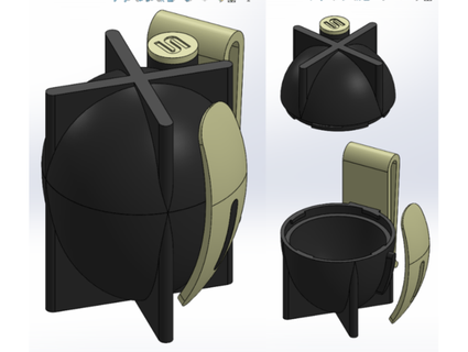 tactical egg holder brindustries 3d print model - Mito3D