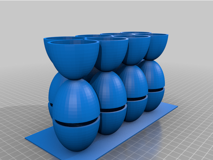 eggs holder chertolik 3d print model - Mito3D