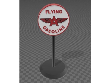 gas station sign 13 0patience 3d print model - Mito3D