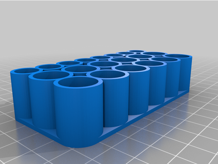 organizador pilhas eseixa 3d print model - Mito3D