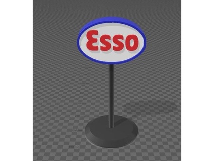 gas station sign 14 0patience 3d print model - Mito3D
