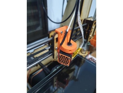 graber i3 v6 hotend soporte presente 3d print model - Mito3D