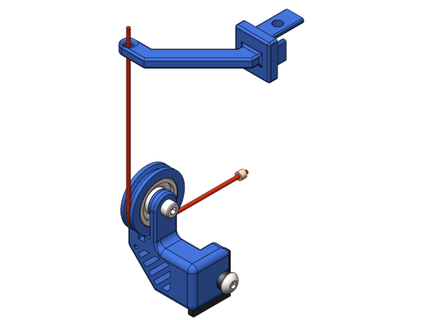 ender 3 v2 filamento guía rail chico 3d print model - Mito3D