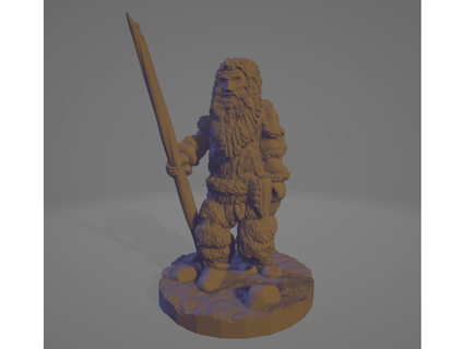 ice age elder super long beard ellie valkyrie 3d print model - Mito3D