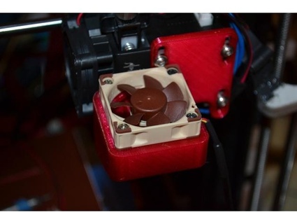 hemera parts cooling fan shroud gozx 3d print model - Mito3D