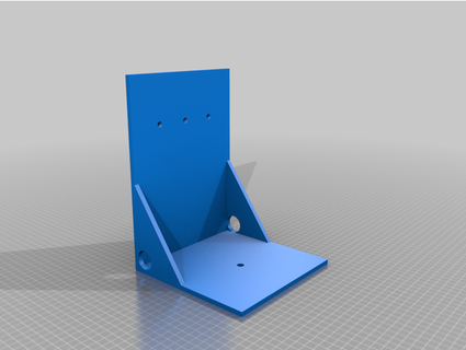 alexa shelf mount hanging beam hole tripod screw crrbey 3d print model - Mito3D