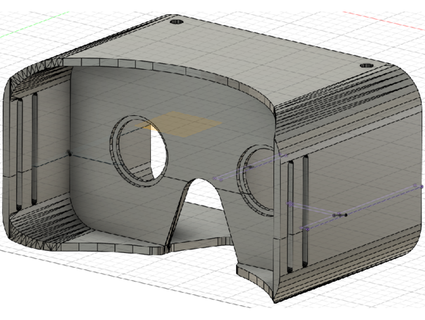 vr goggles - google carboard remix ratchet hamster 3d print model - Mito3D