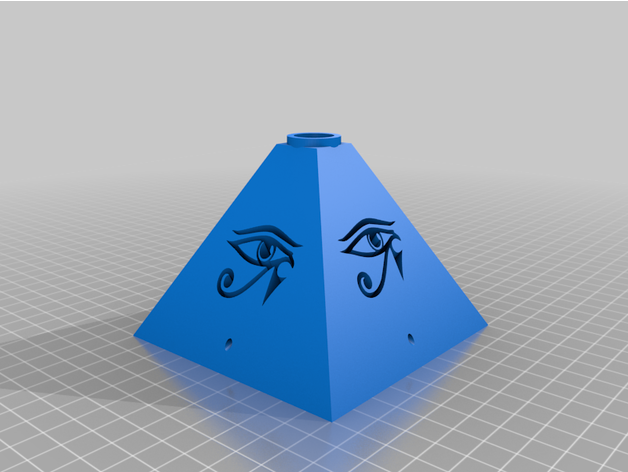 Auge Horus Pyramide flow0 daviddouglas 3D print model - Mito3D