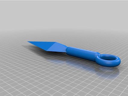 kunai lanzamiento cuchillo mikenike0589 3d print model - Mito3D