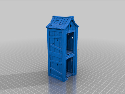 two-story outhouse kendoodle 3d print model - Mito3D