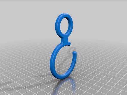 simple small hook tomtlc 3d print model - Mito3D