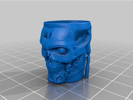 poubelle Exterminador Futuro rolos 3d print model - Mito3D