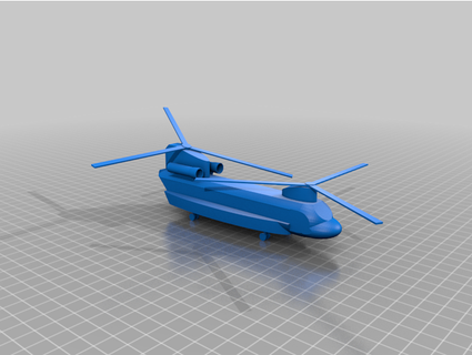 ch 47 chinook aire fuerza 1 3d print model - Mito3D