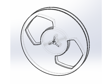 Spule 15cm Windhunddesign 3d print model - Mito3D