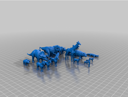 ho scaled animals 1 87 scale caj 3d print model - Mito3D