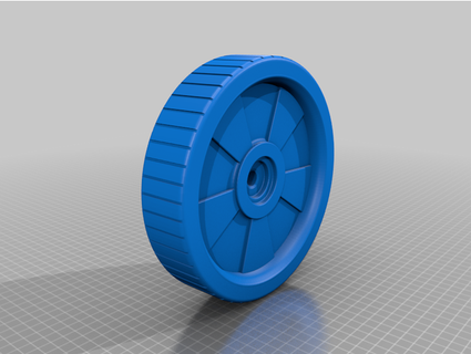 artesão gramado cortador roda retaguarda chriskmurray 3d print model - Mito3D