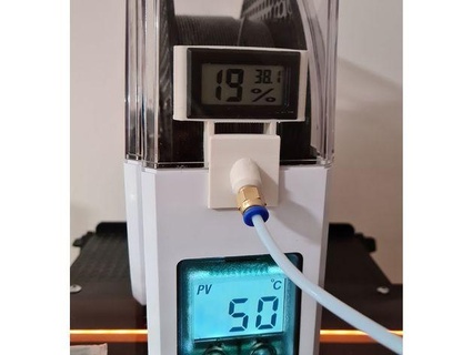 sunlu secadora removible higrómetro soporte ptfe pc4 m6 filamento alimentador vstepanets 3d print model - Mito3D
