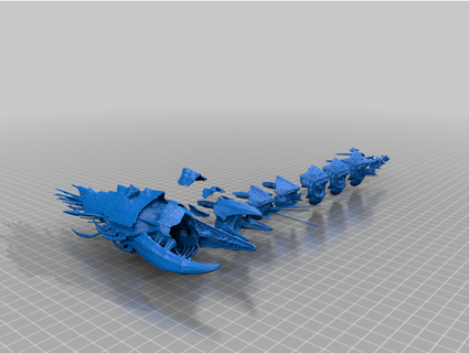 explotó colmena flota bfg tiránidos jimjimjimmyjim 3d print model - Mito3D