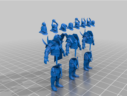 guerriers chaos tm jimjimjimmyjim 3d print model - Mito3D