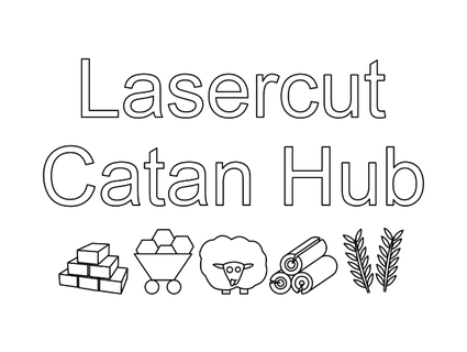 lasercut catan hub nictom96 3d print model - Mito3D