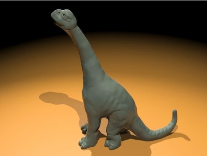 longue cou dinosaure jipcutter 3d print model - Mito3D