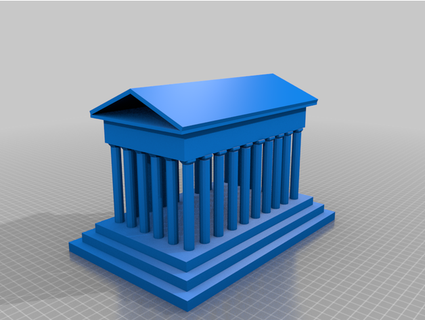 Yunan tapınak şakak mabet onizuka22 3d print model - Mito3D