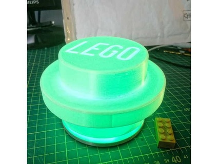 conduziu luminária Lego viga bolha 3d print model - Mito3D