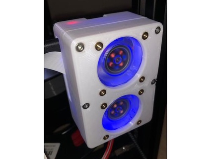 dual fan lampone pi 3 4 b+ Astuccio guaina thingimaker 3d print model - Mito3D
