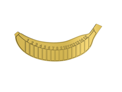 fisso metrico standard Banana rallekralle11 3d print model - Mito3D