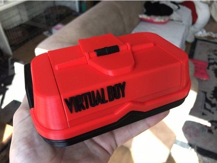 mini-vb virtual boy consolizer housing shell retrogamerevival 3d print model - Mito3D