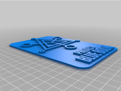 blu libro cartello johnbeat 3d print model - Mito3D