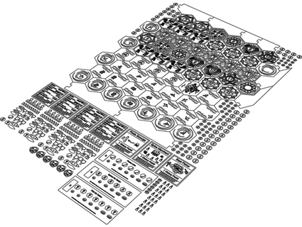 catan explorers & pirates lasercut board pieces nictom96 3d print model - Mito3D
