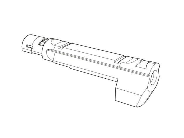 marui airsoft desert eagle 50ae outer barrel karasukaigan 3D print model - Mito3D