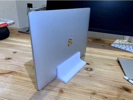 size adjustable vertical laptop stand aquahika 3d print model - Mito3D
