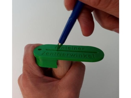zentrierwinkel - centering angle center finder de centrage mechanical pencil 0 7mm bear016 3d print model - Mito3D