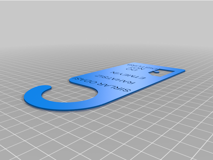 kap ask rahats z etmeyin door handle sign disturb aktasezgin 3d print model - Mito3D