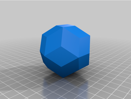 rhombic triacontahedron 30 faces frans45 3d print model - Mito3D