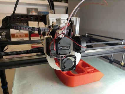 x5sa linear rail mounted direct drive extruder lilmikey 3d print model - Mito3D