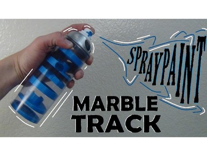 spray paint marble track mechanicalninjineer 3d print model - Mito3D
