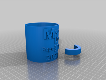 caneca desafio expo3d br spaycker 3d print model - Mito3D