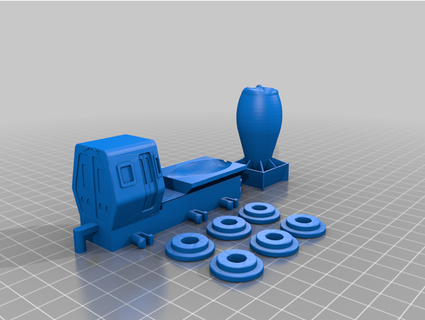 kaboom bomb engine carriage lessell 3d print model - Mito3D