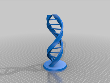 customizable double helix krampster 3d print model - Mito3D