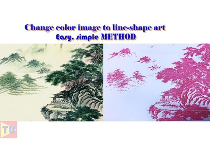 Veränderung Farbe Bild line shape Kunst zhwang168 3d print model - Mito3D