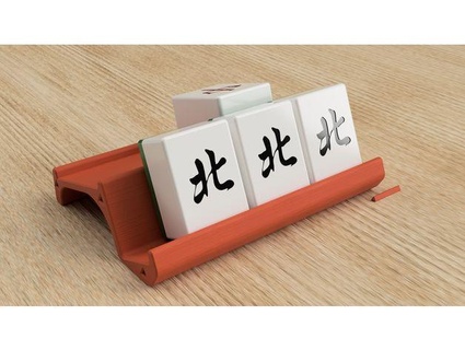 mahjong tile rack kap42 3d print model - Mito3D