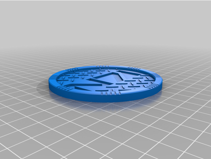 mass effect n7 coaster - leveled base astralproxy 3d print model - Mito3D